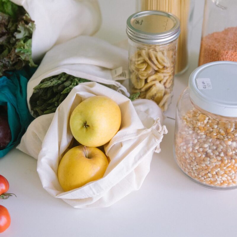 Fruits and vegetables on a table